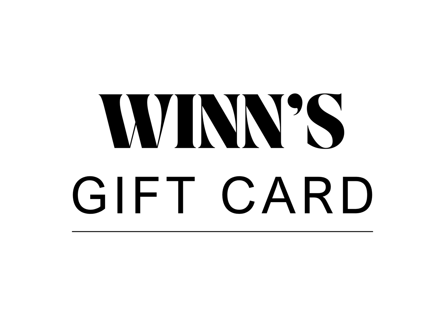 Winn's Gift Card