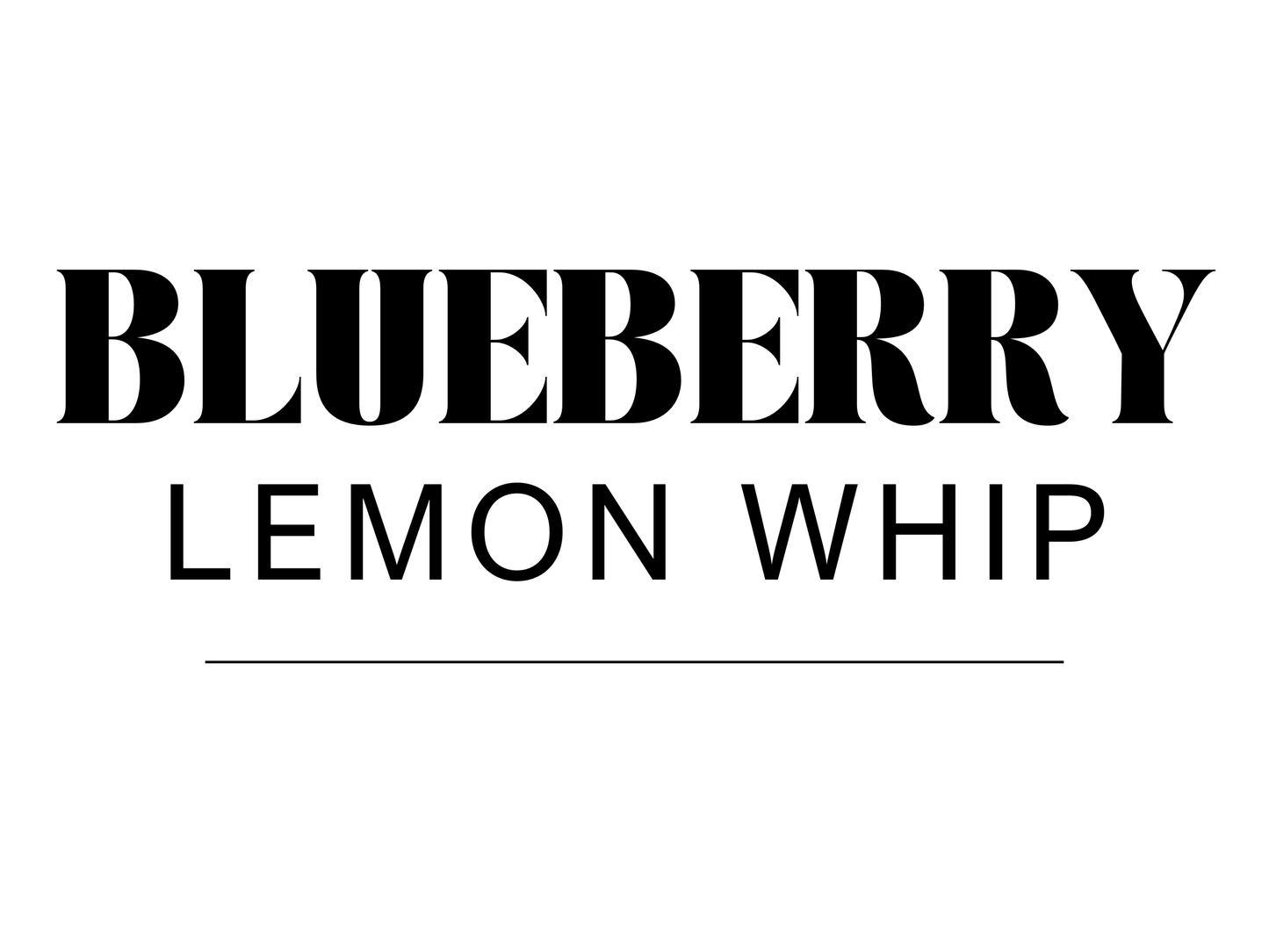 Blueberry Lemon Whip
