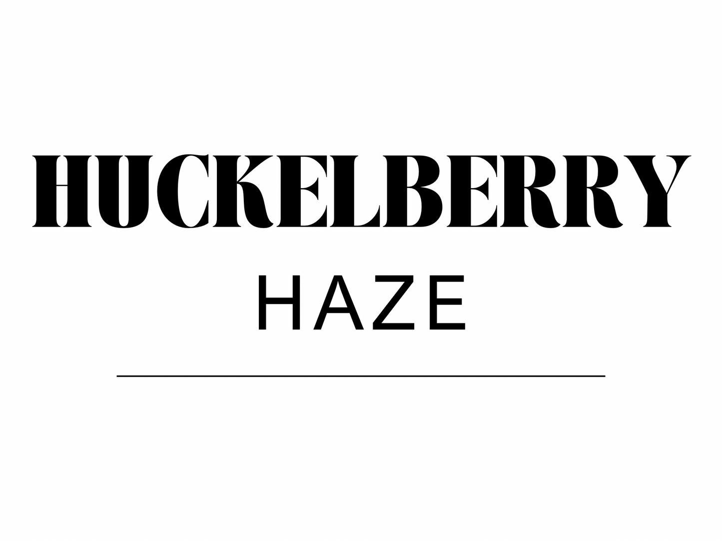 Huckleberry Haze