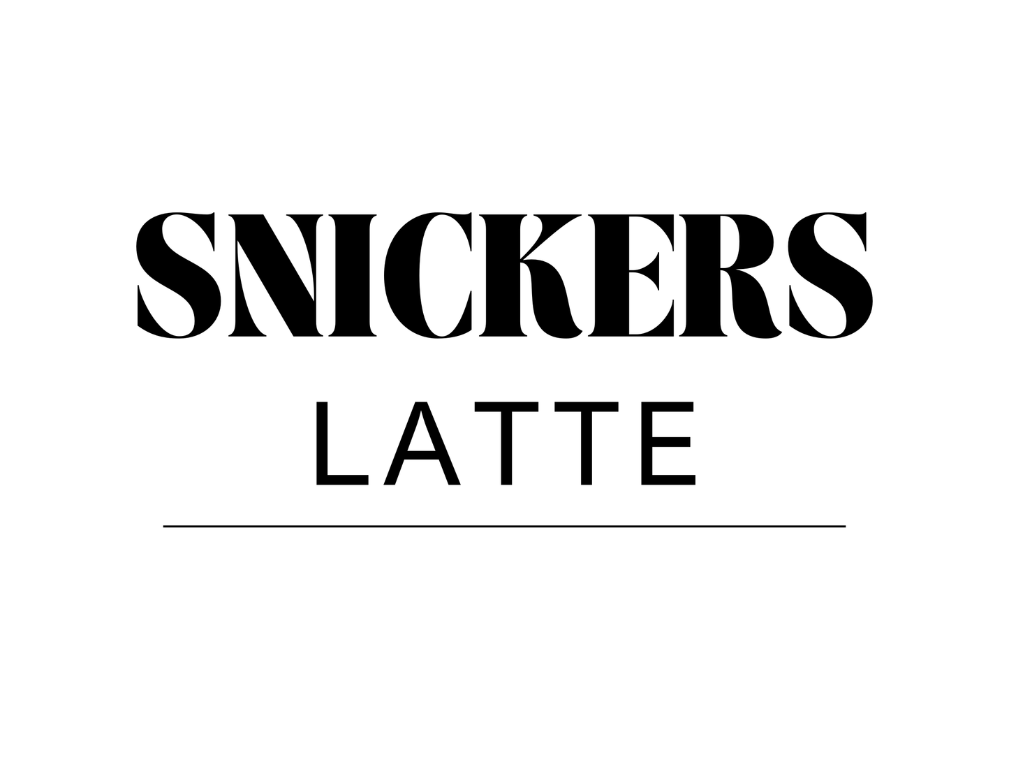 Snickers Latte