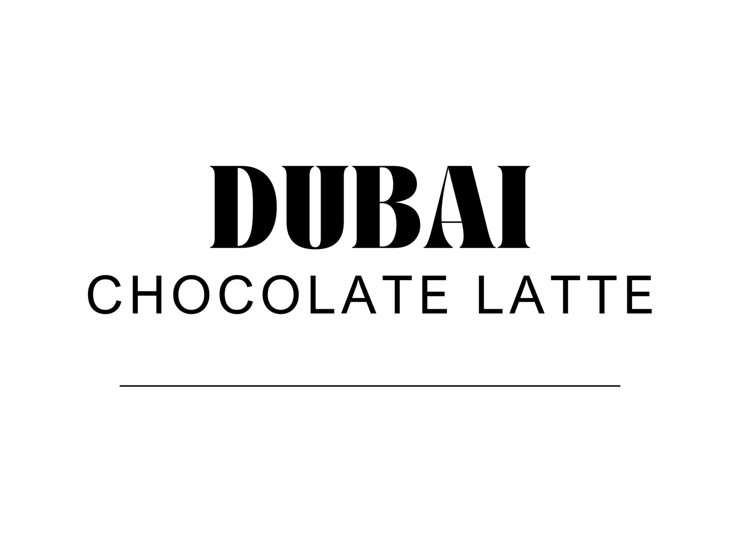 Dubai Chocolate Latte