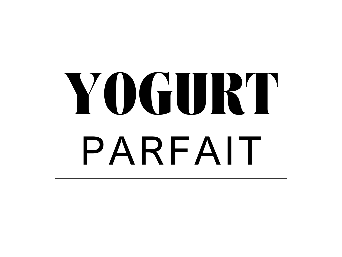 Yogurt Parfait