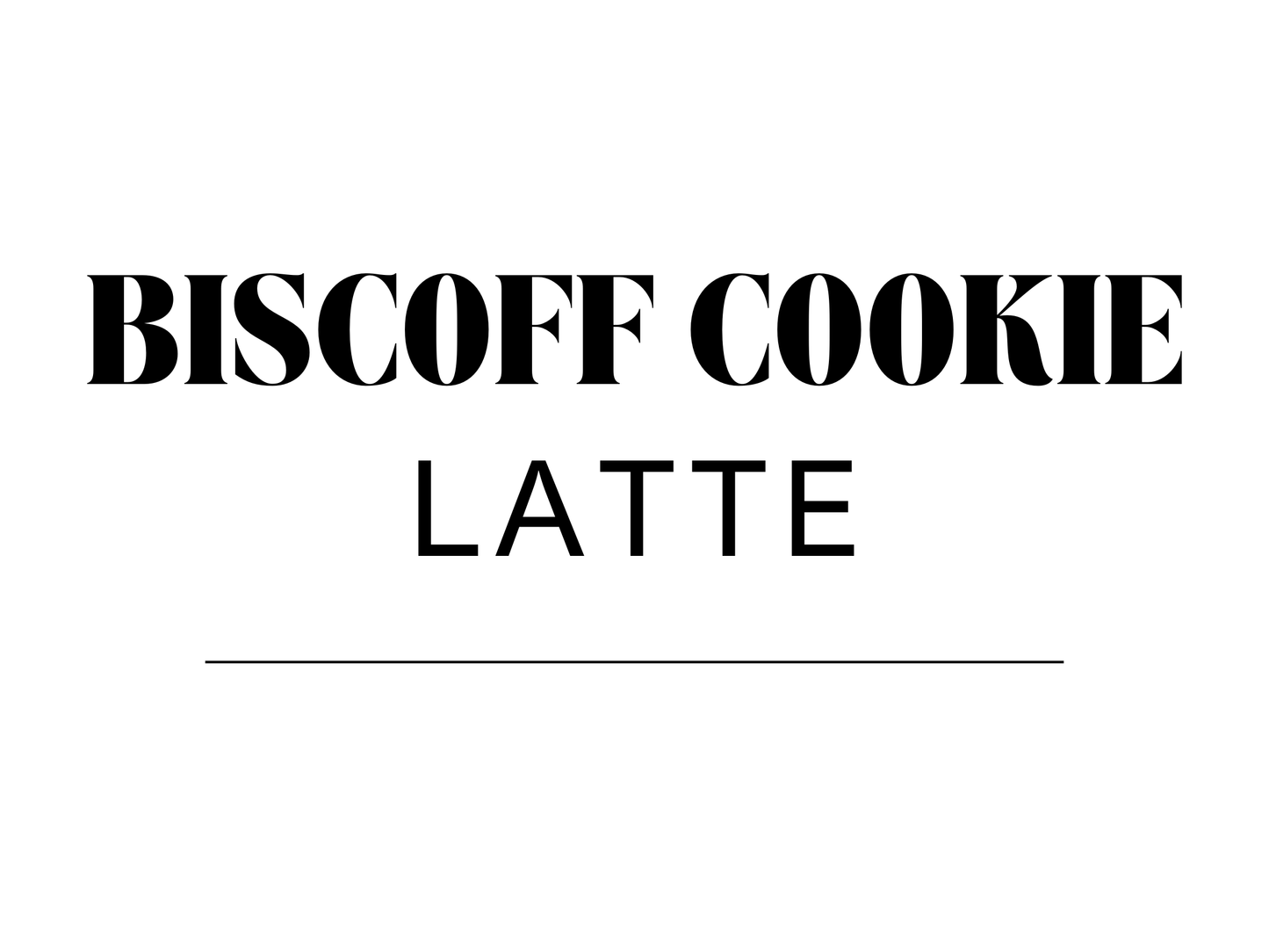 Biscoff Cookie Latte
