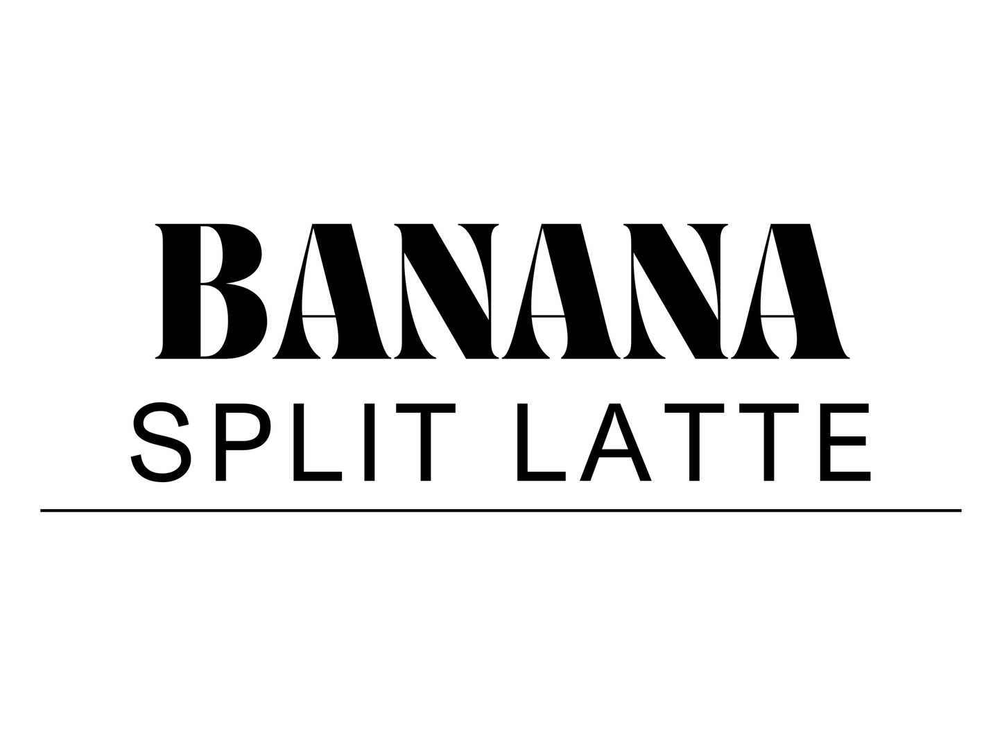 Banana Split Latte