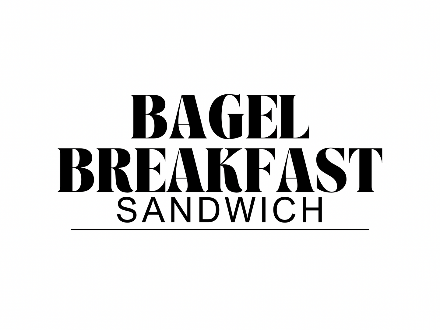 Bagel Breakfast Sandwich