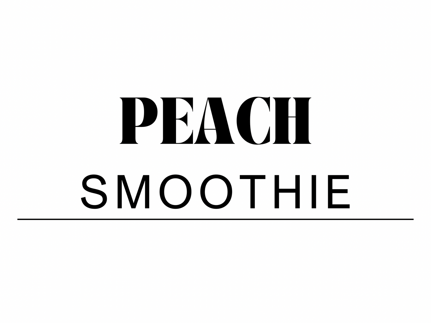 Smoothies