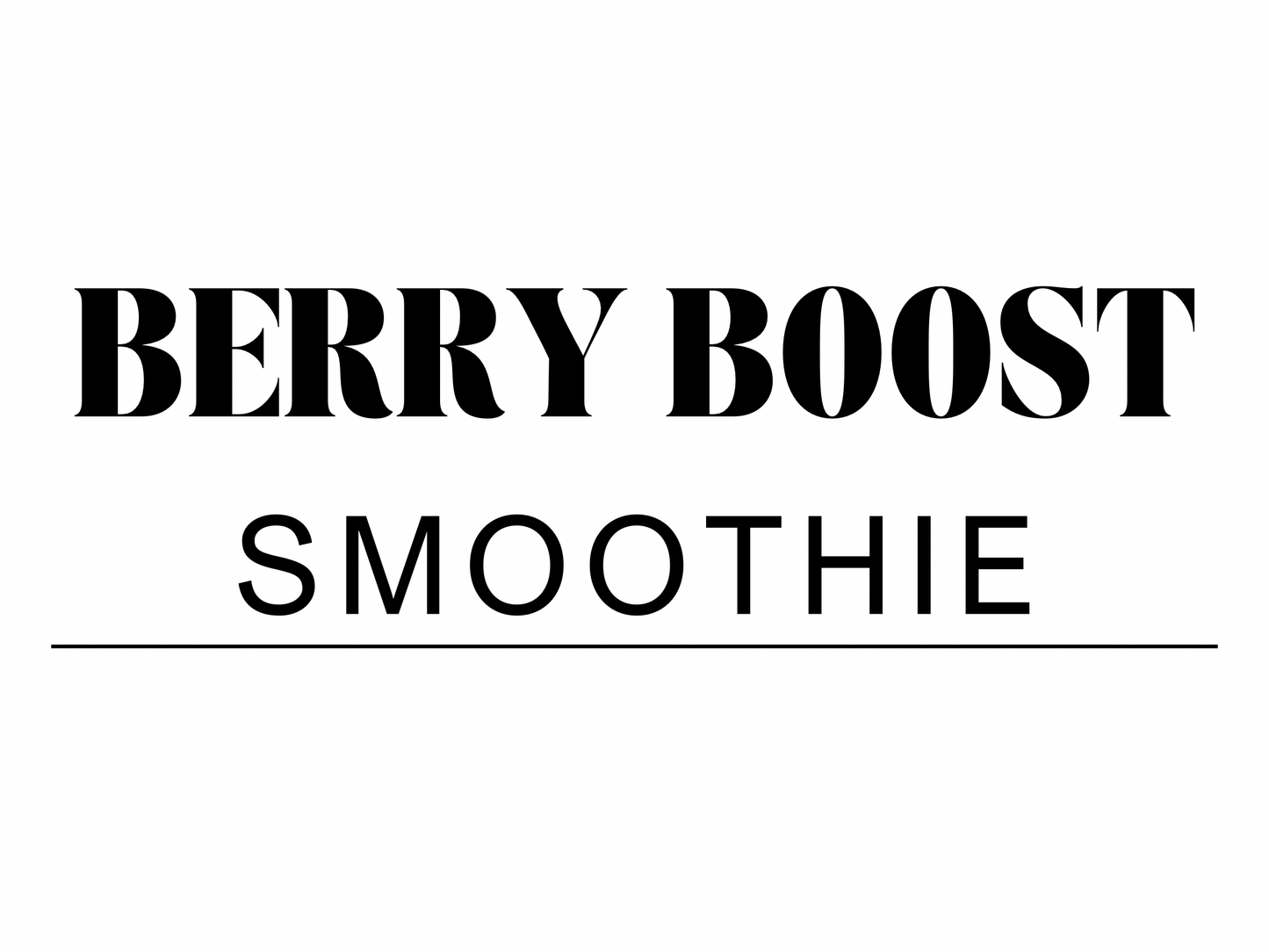 Smoothies