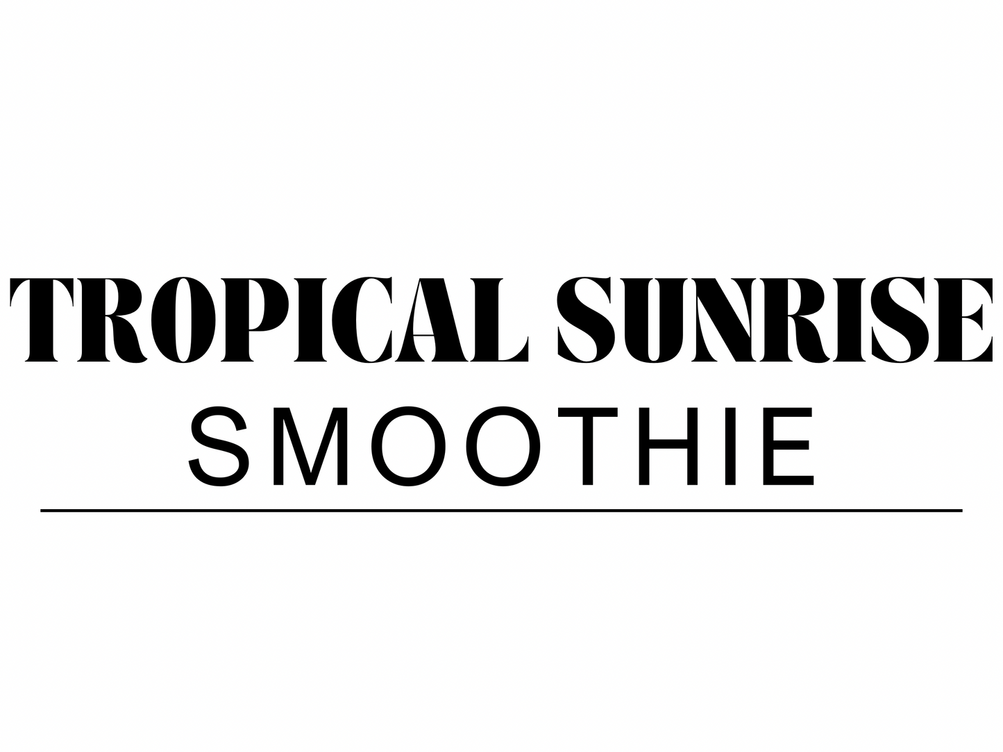 Smoothies