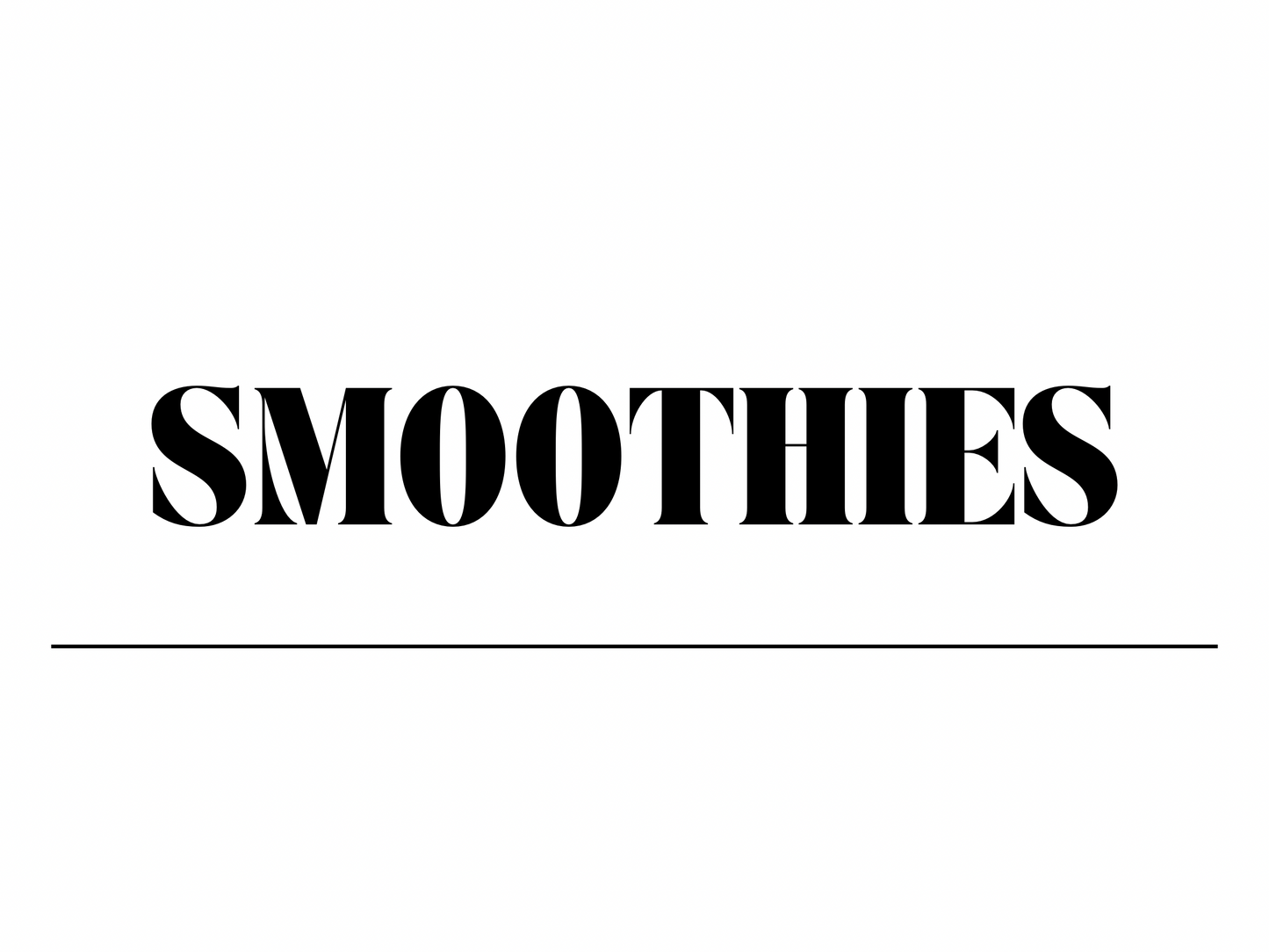 Smoothies